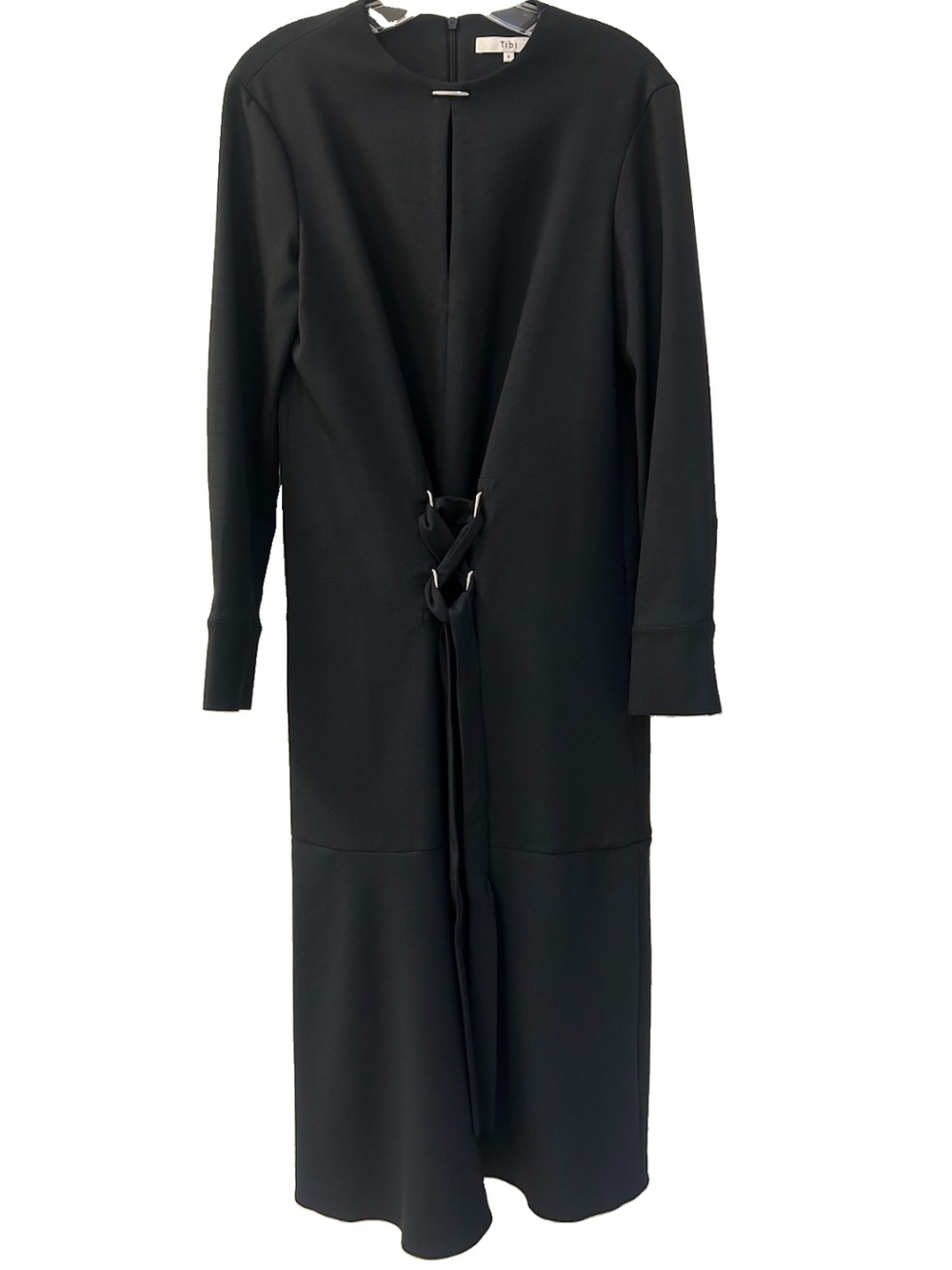 Tibi Lace-up Corset Waist Dress